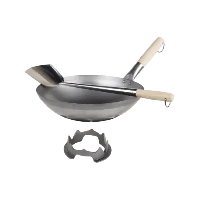 Wok Crown, Wok and Wok Spoon for BBQ Disk